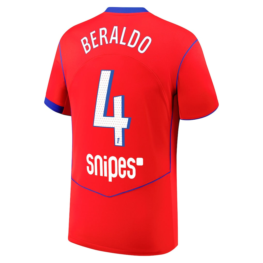 Maillot Third Stadium PSG Nike 25/26 avec flocage Beraldo 4