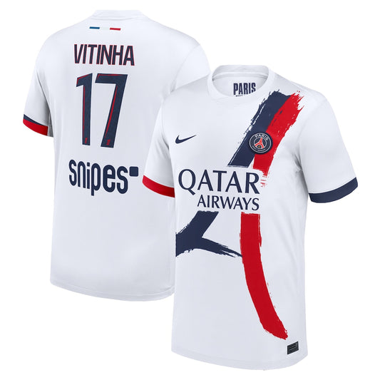 Maillot Extérieur Stadium PSG Nike 25/26 avec flocage Vitinha 17