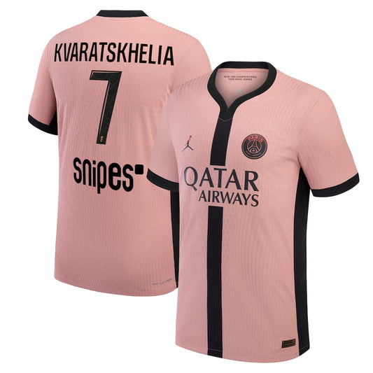Maillot Third Match PSG Jordan Dri-FIT ADV 24/25 avec flocage Kvaratskhelia 7