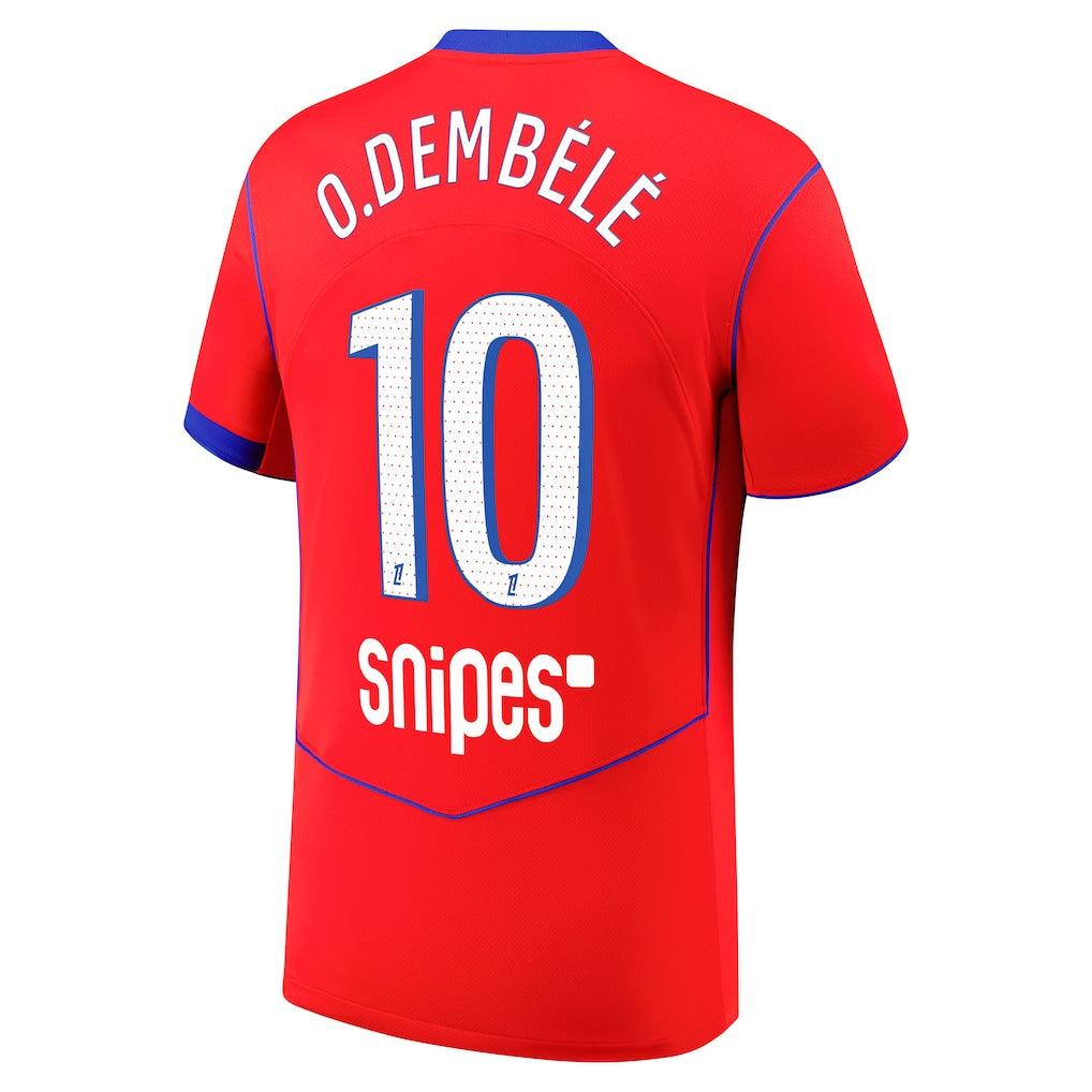 Maillot Third Match PSG Nike Dri-FIT ADV 25/26 avec flocage O. Dembélé 10