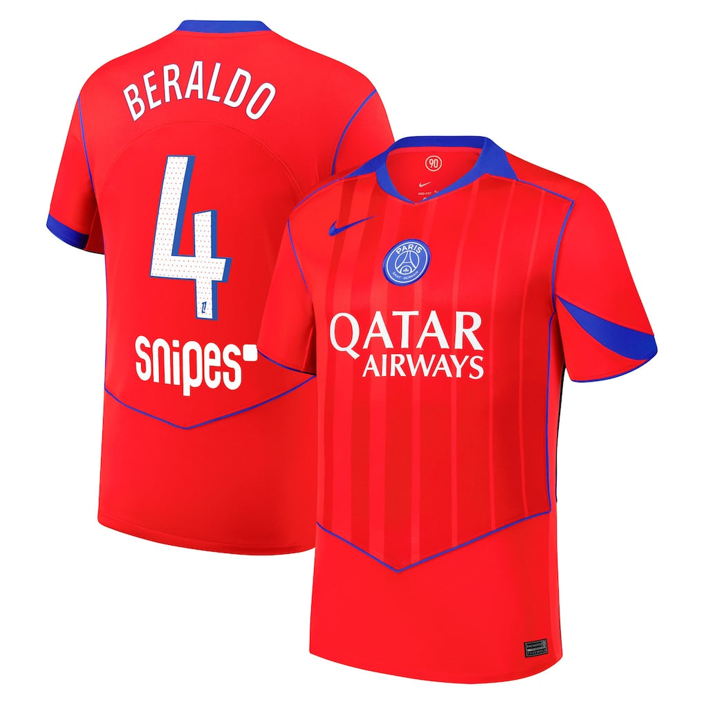 Maillot Third Stadium PSG Nike 25/26 avec flocage Beraldo 4