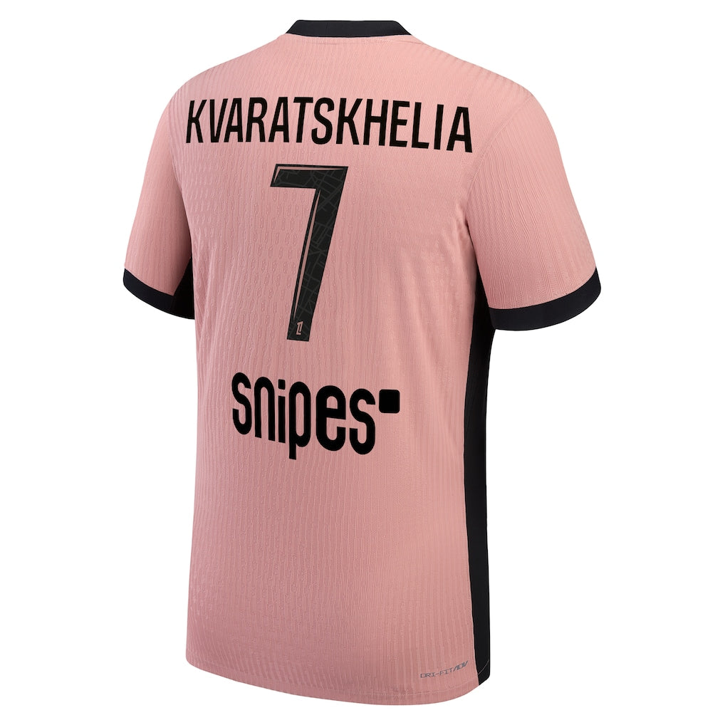 Maillot Third Match PSG Jordan Dri-FIT ADV 24/25 avec flocage Kvaratskhelia 7